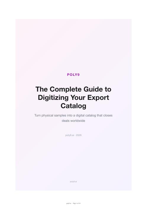 The Complete Guide to Digitizing Your Export Catalog