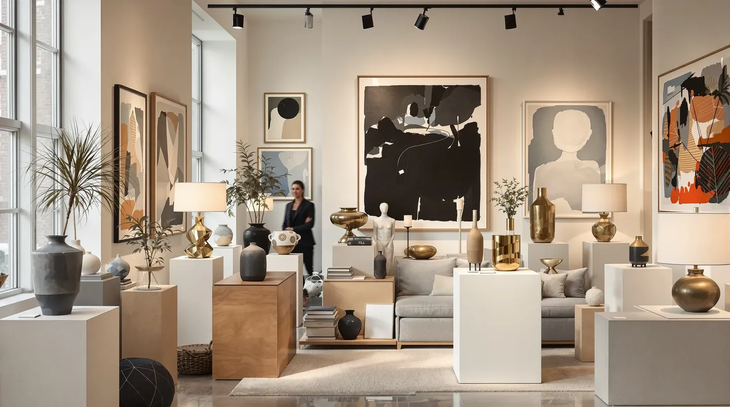 Art, accessories and decor showrooms