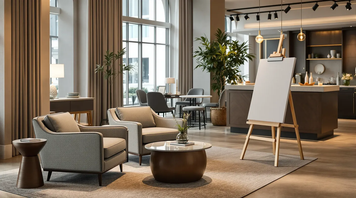 Contract and hospitality showroom interior