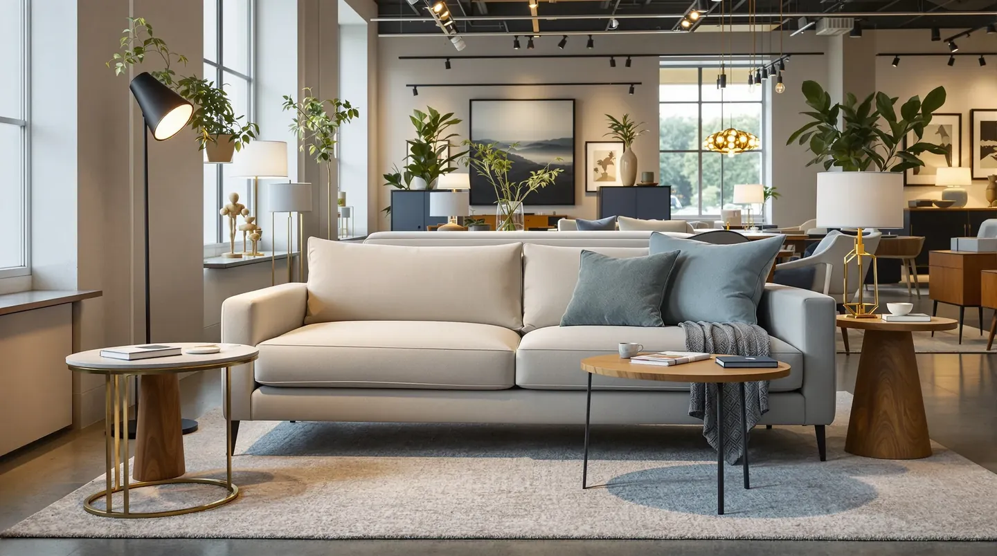 Furniture showroom interior