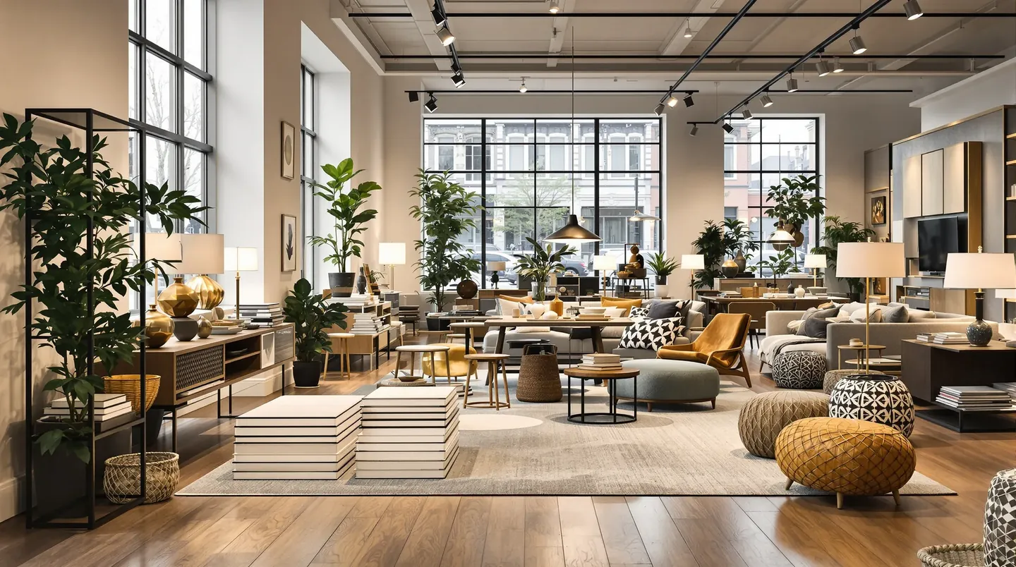 Independent rep group showroom interior