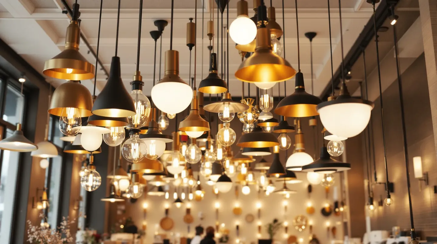Lighting showroom interior